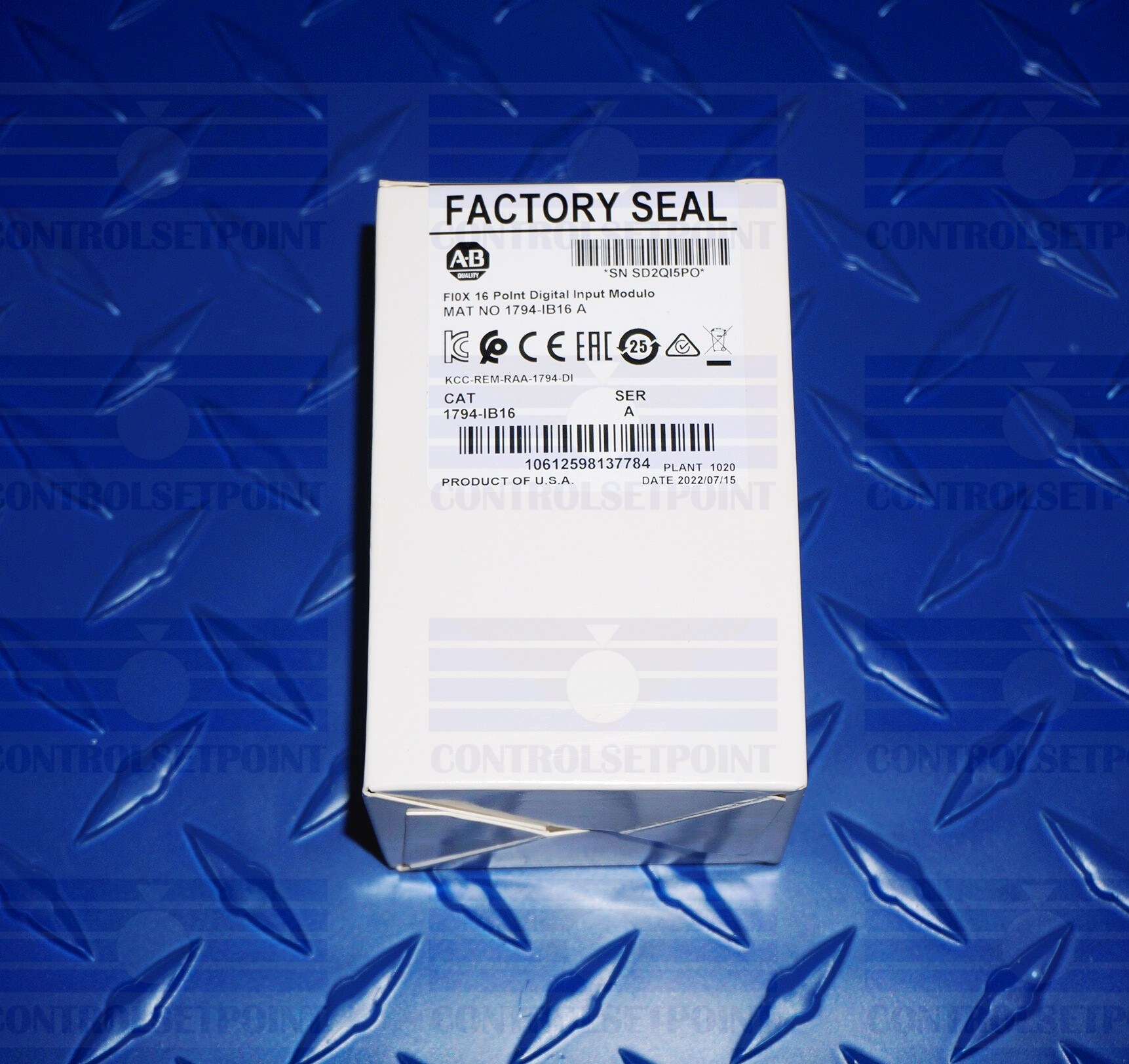 ALLEN BRADLEY 1794-IB16 SER A FLEX I/O DIGITAL INPUT MODULE 1794IB16