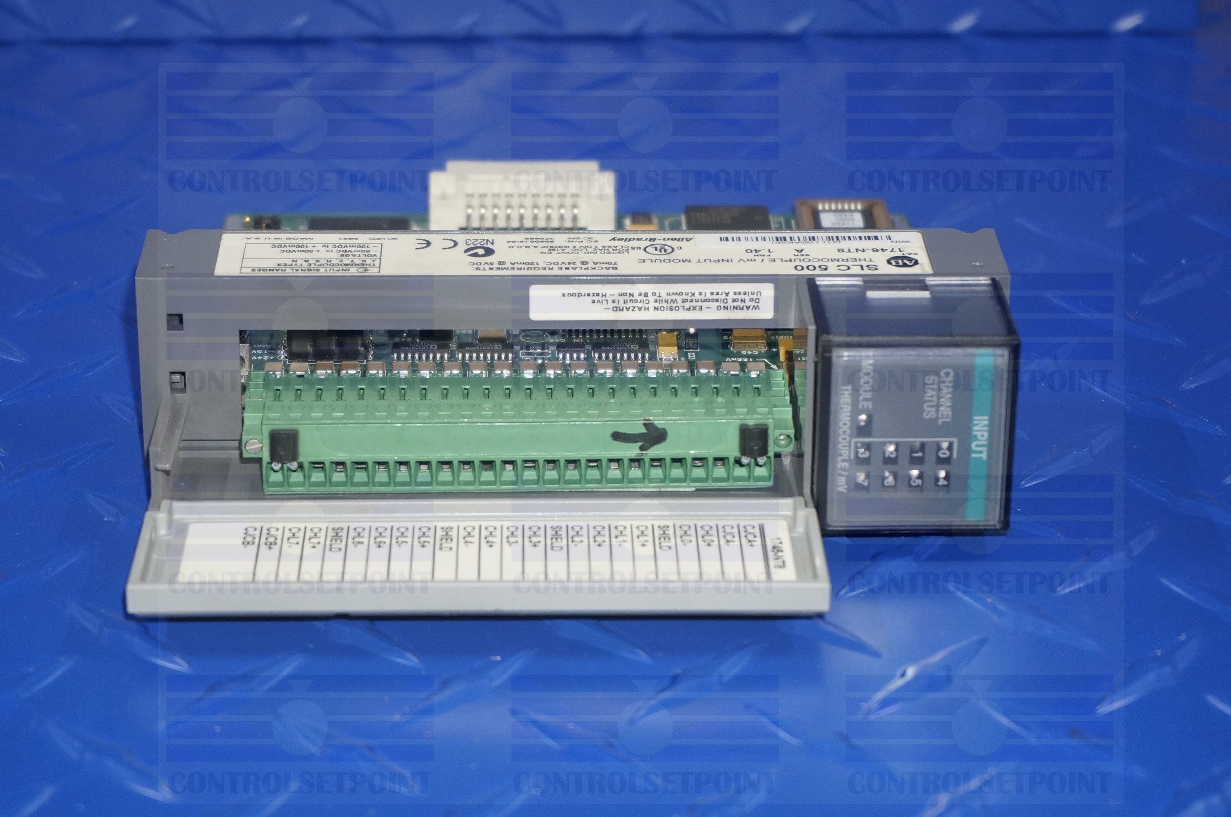 ALLEN BRADLEY SLC500 1746-NT8 THERMOCOUPLE mV INPUT MODULE