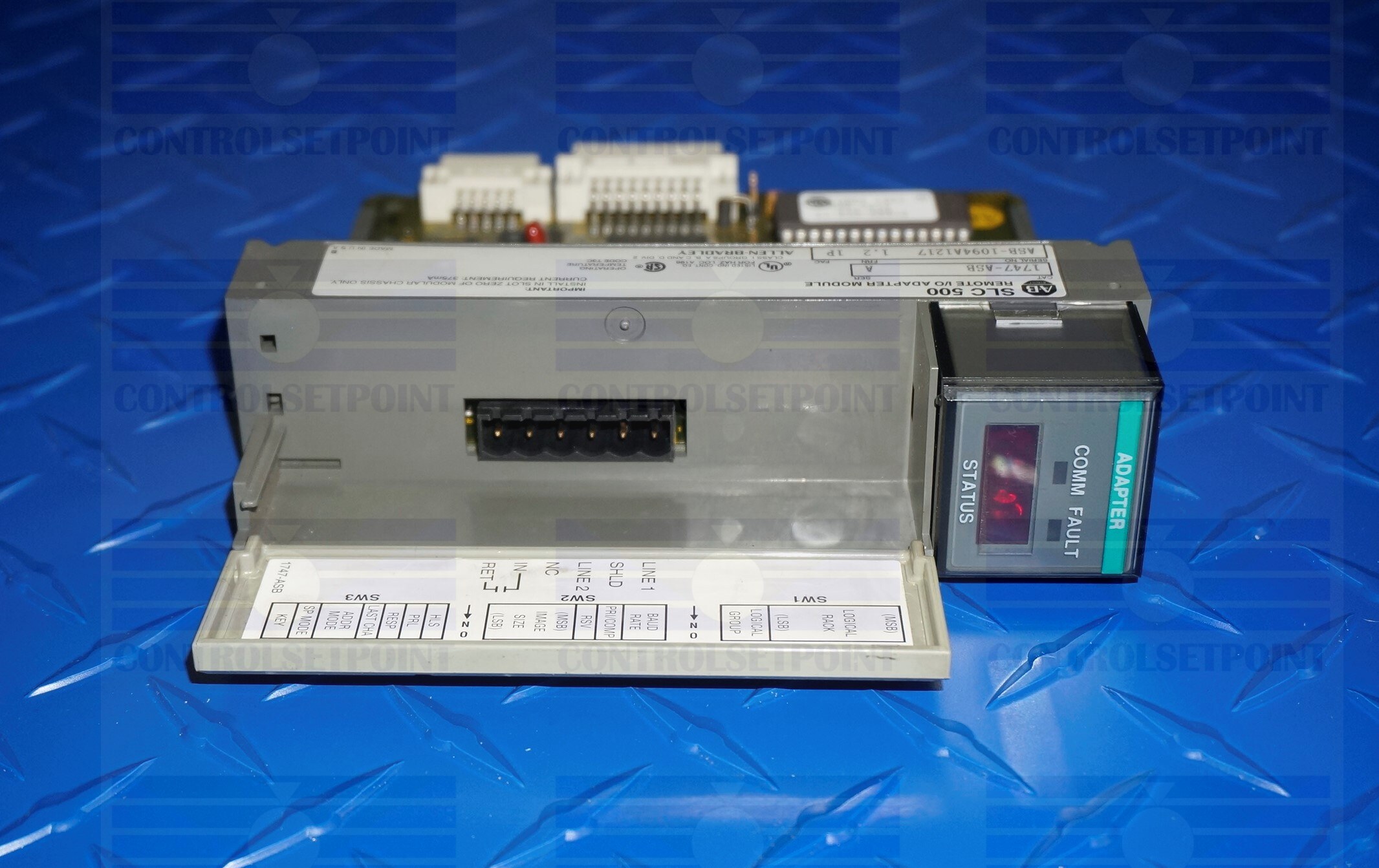 ALLEN BRADLEY SLC 500 REMOTE I/O ADAPTER MODULE 1747ASB
