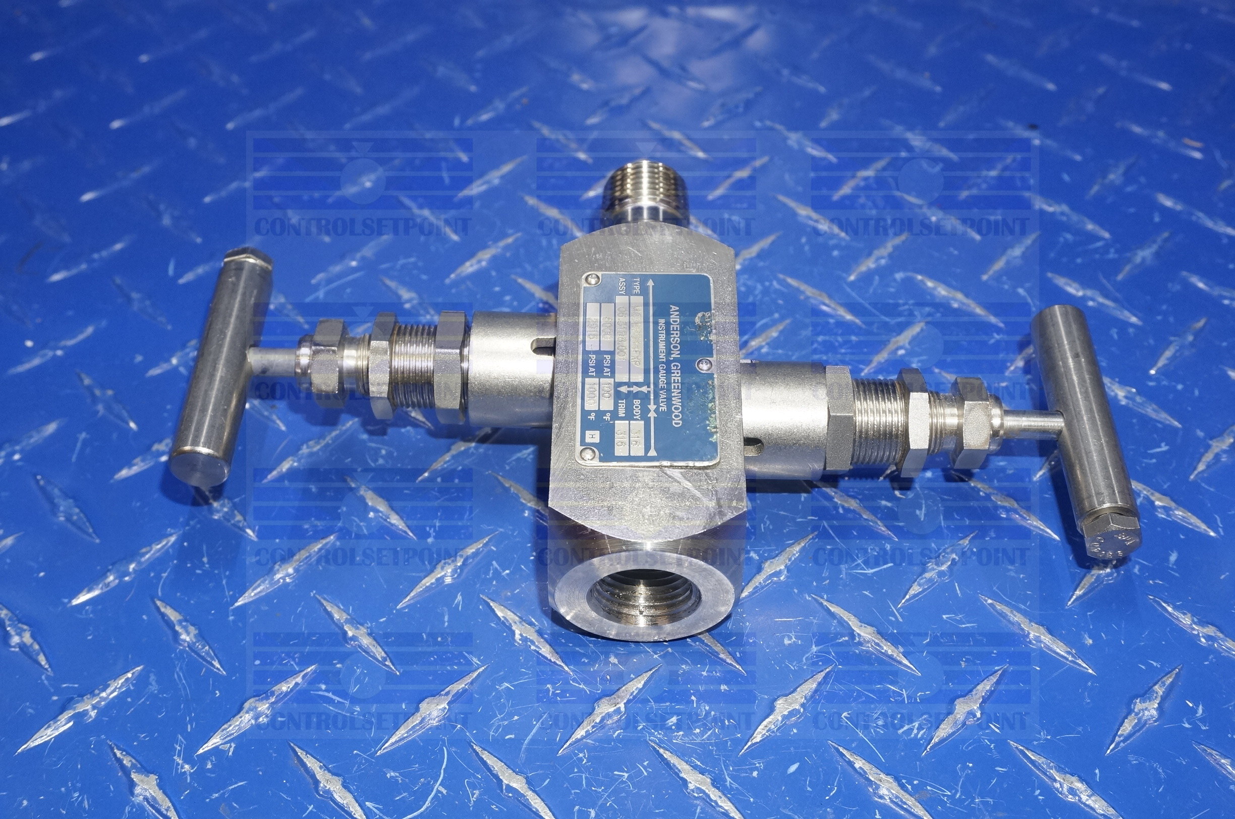 ANDERSON GREENWOOD MANIFOLD M25HPS44FXP USD 2 VALVE MANIFOLD 
