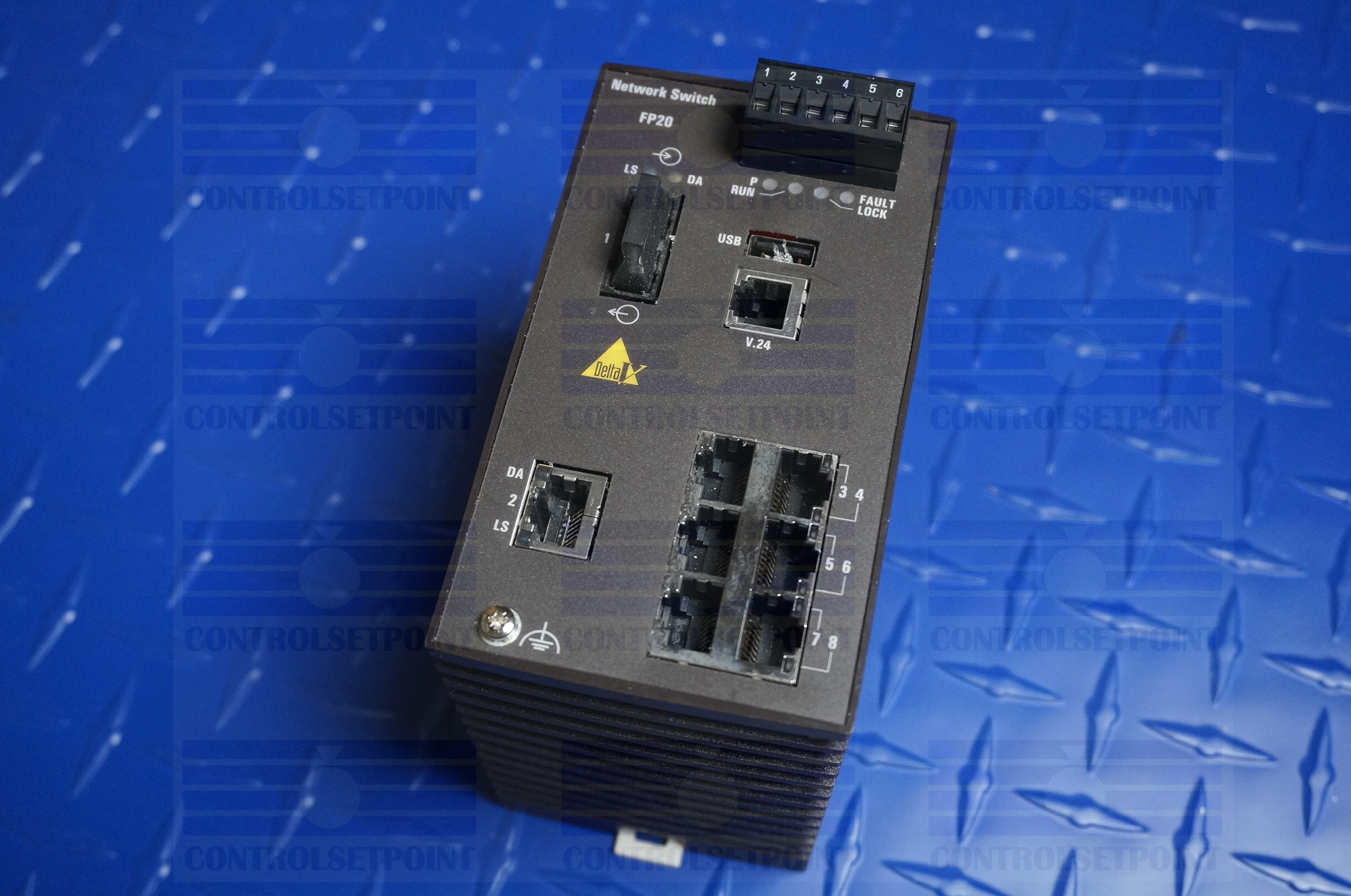 EMERSON DELTAV KJ1611X1-BB1 NETWORK SWITCH FP20-6TX1MM1TX KJ1611X1BB1 12P14449