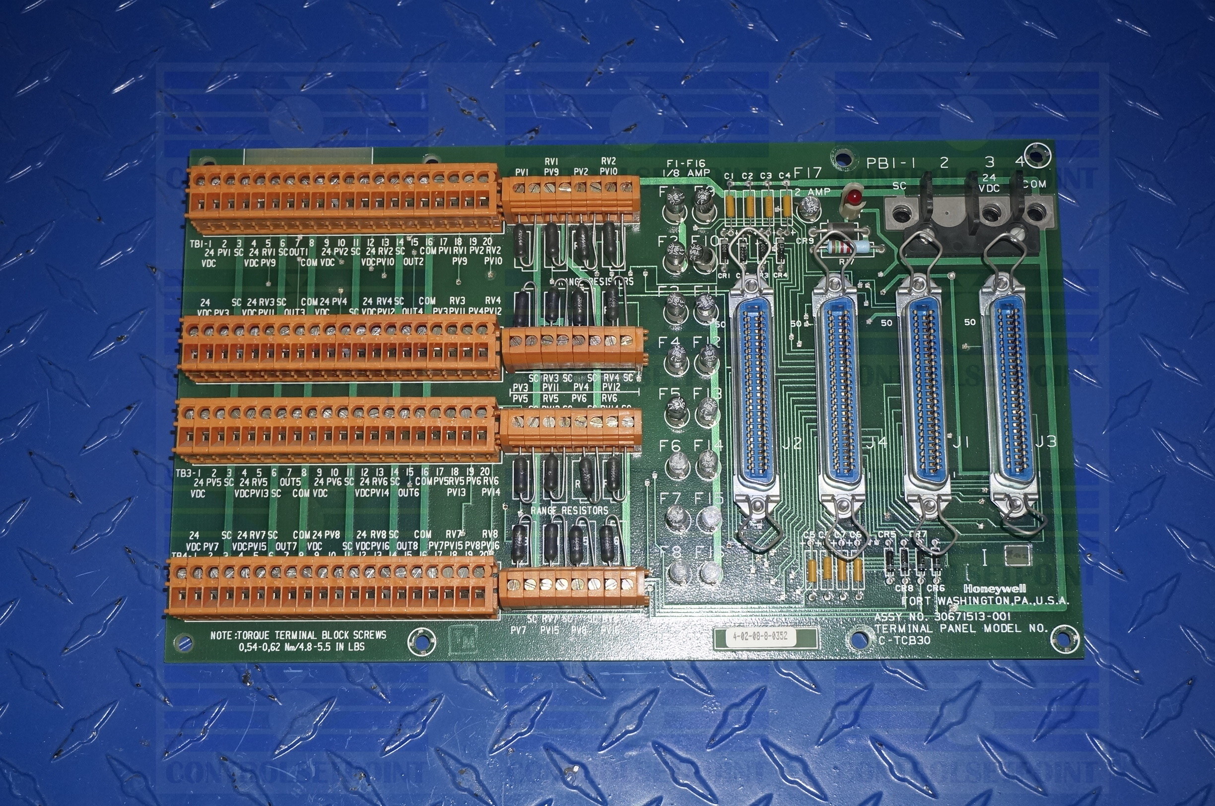 HONEYWELL TDC3000 30671513-001 TERMINAL PANEL MODEL NO C-TCB30 30671513001