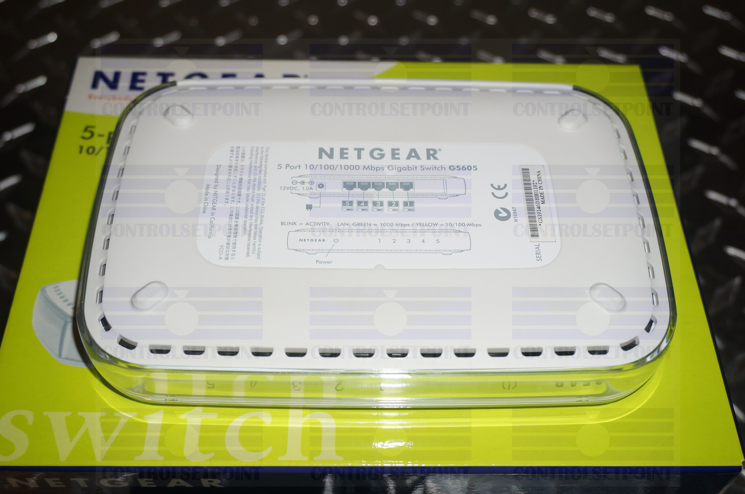 NETGEAR 5-PORT GIGABIT ETHERNET PORT SWITCH GS605