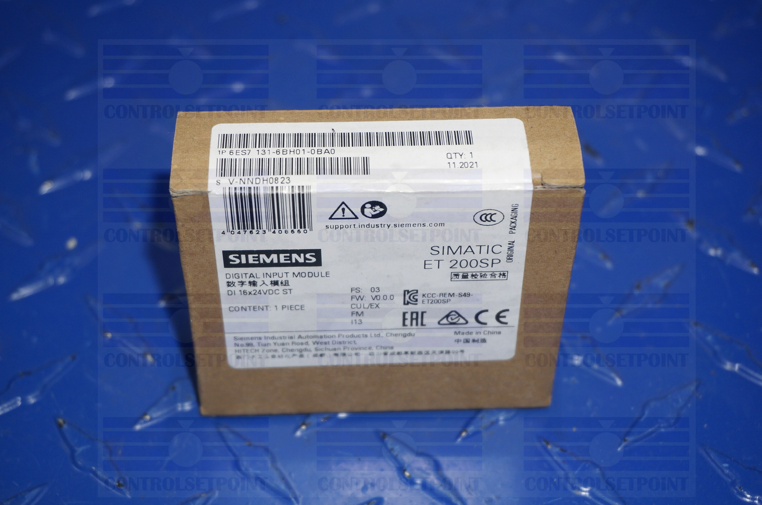 SIEMENS SIMATIC ET 200SP 6ES7131-6BH01-0BA0 16 x 24VDC ST DIGITAL INPUT MODULE