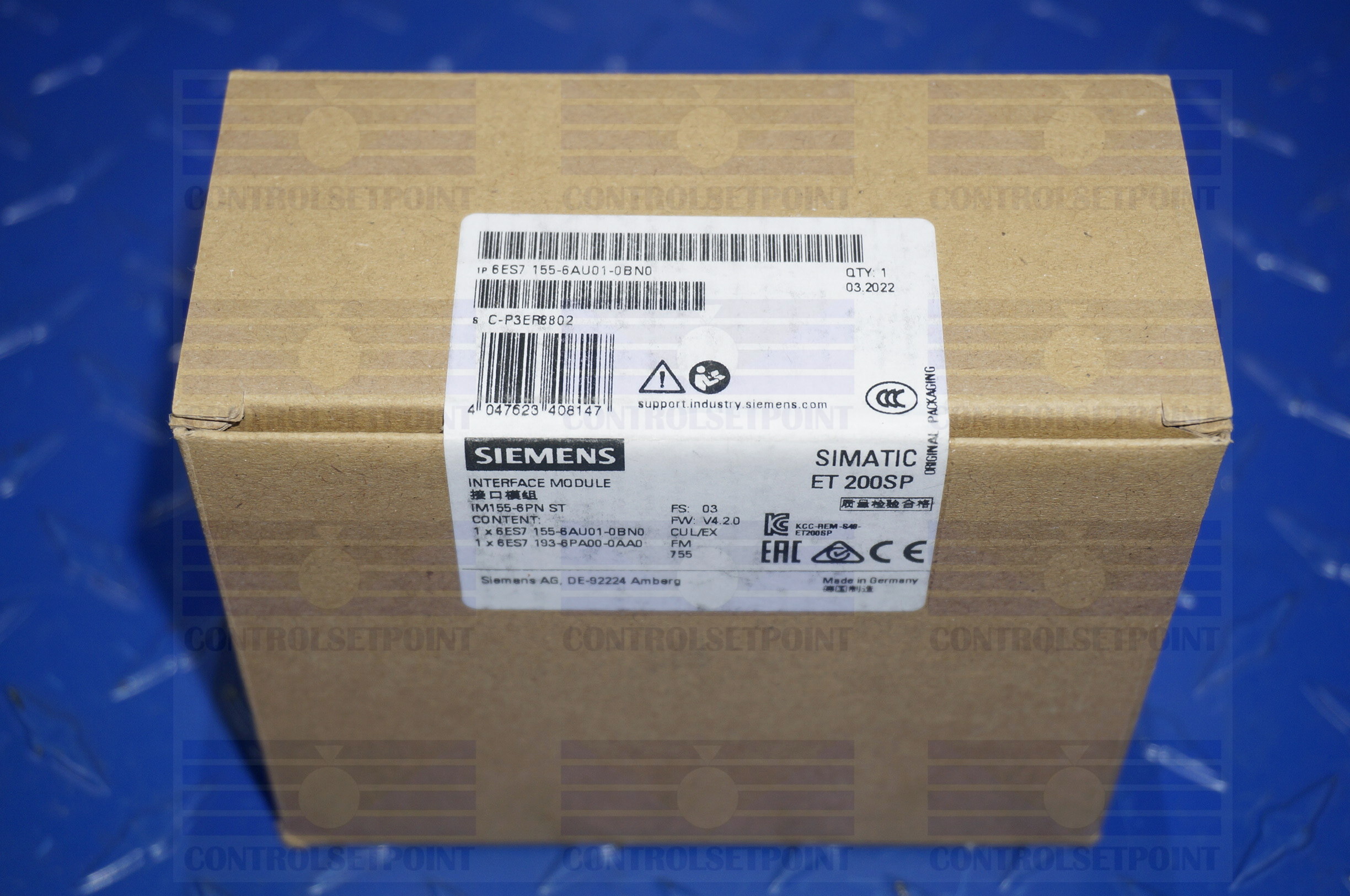 SIEMENS SIMATIC ET 200SP 6ES7155-6AU01-0BN0 INTERFACE PLC MODULE