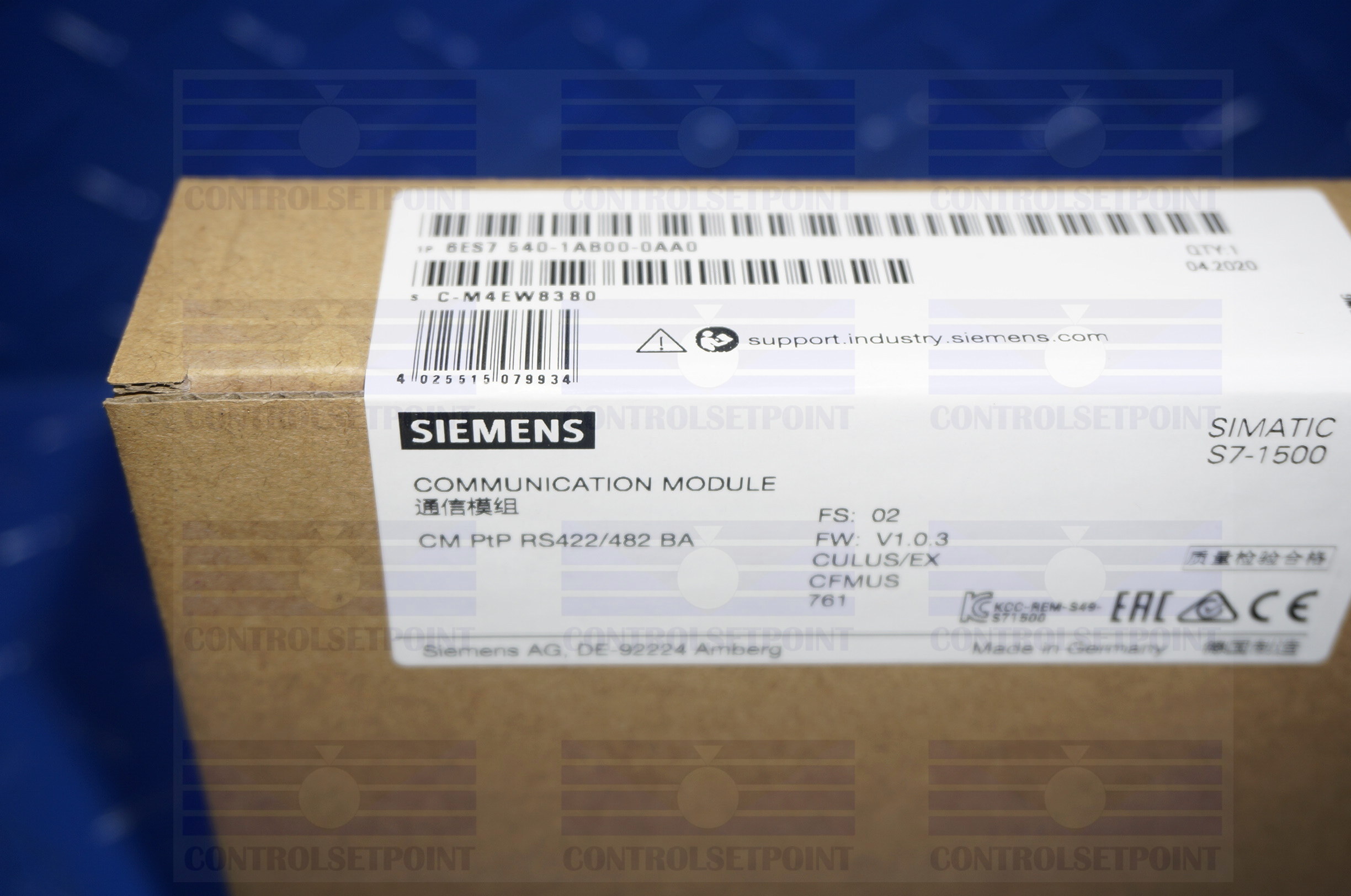 SIEMENS SIMATIC S7-1500 6ES7540-1AB00-0AA0 COMMUNICATION MODULE