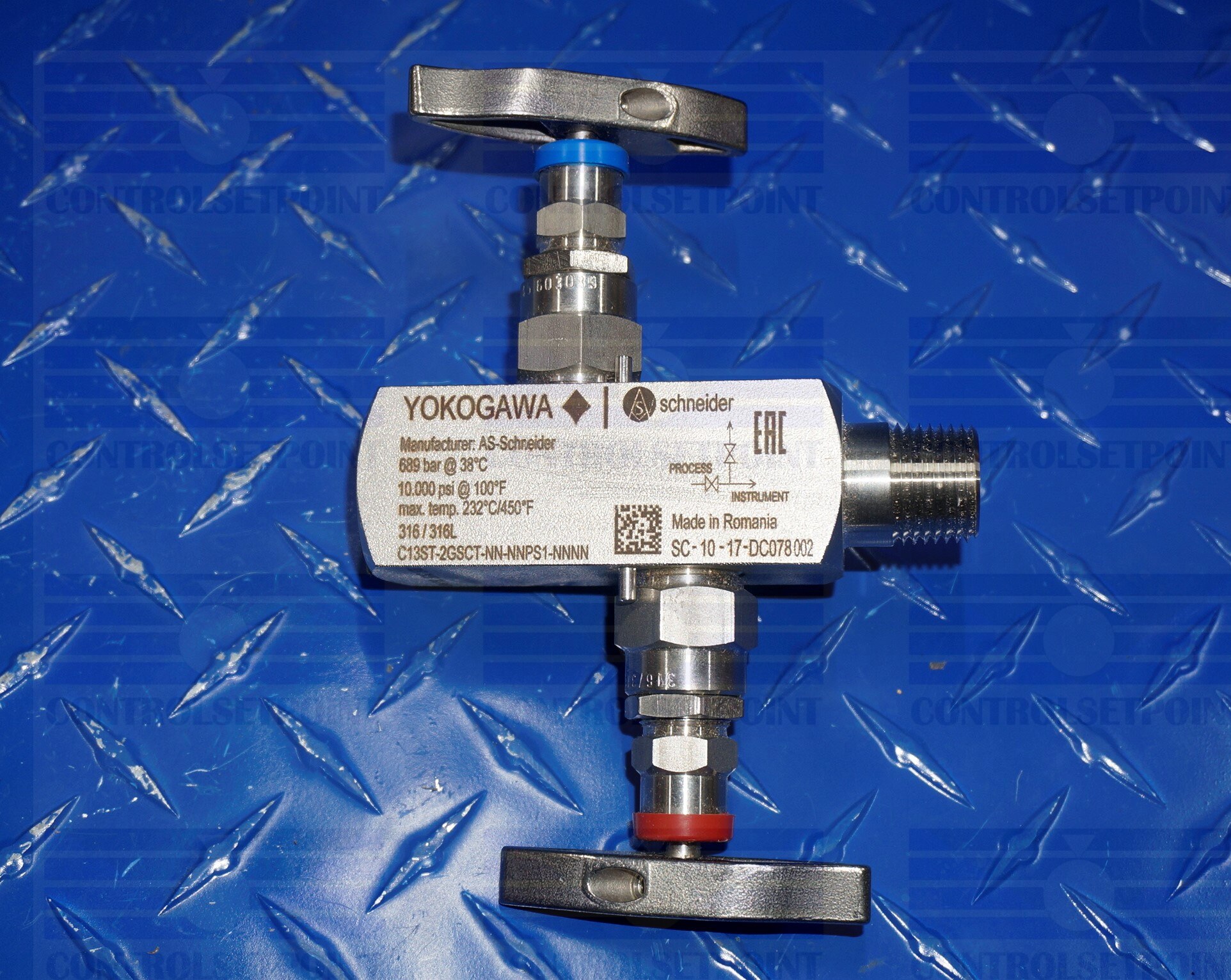 YOKOGAWA MANIFOLD C13ST-2GSCT-NN-NNPS1-NNNN NEW 2 VALVE MANIFOLD 