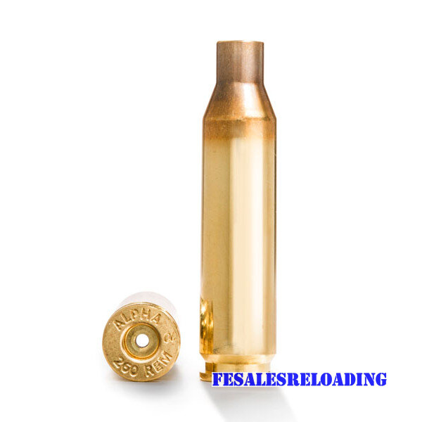 Alpha Brass 260 Remington Lrp Unprimed 100/Bx