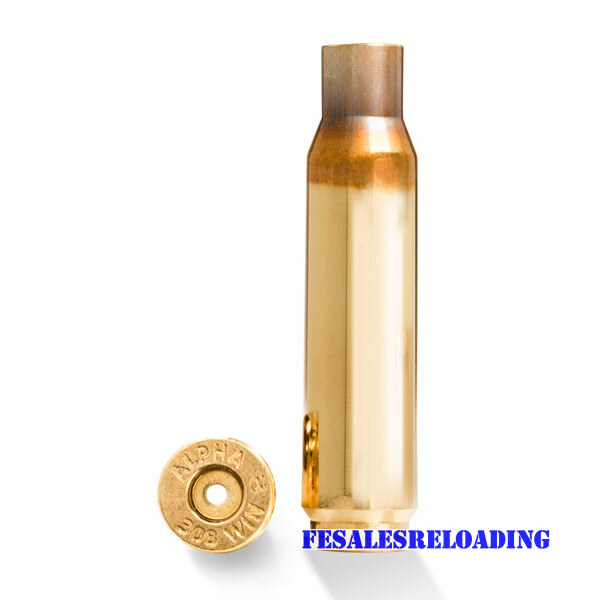 Alpha Brass 308 Winchester Lrp Unprimed 100/Bx