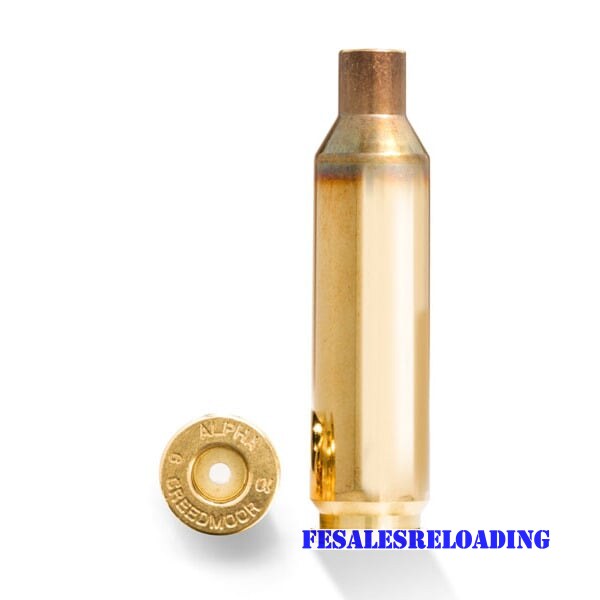 Alpha Brass 6mm Creedmoor Unprimed Lrp 100/Bx