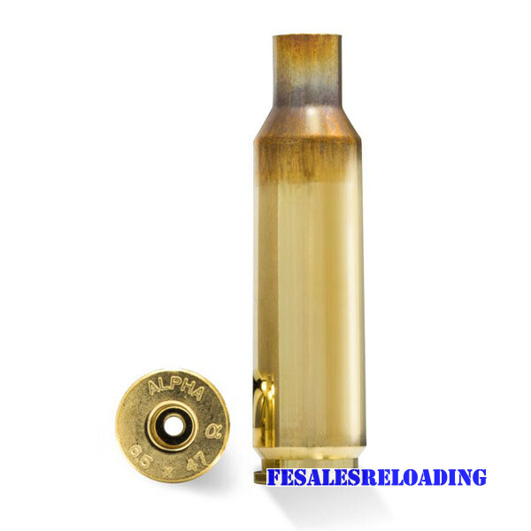 Alpha Brass 6.5X47 Lapua Unprimed Srp 100/Bx