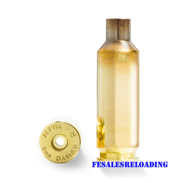 Alpha Brass 6mm Dasher Unprimed Srp 100/Bx