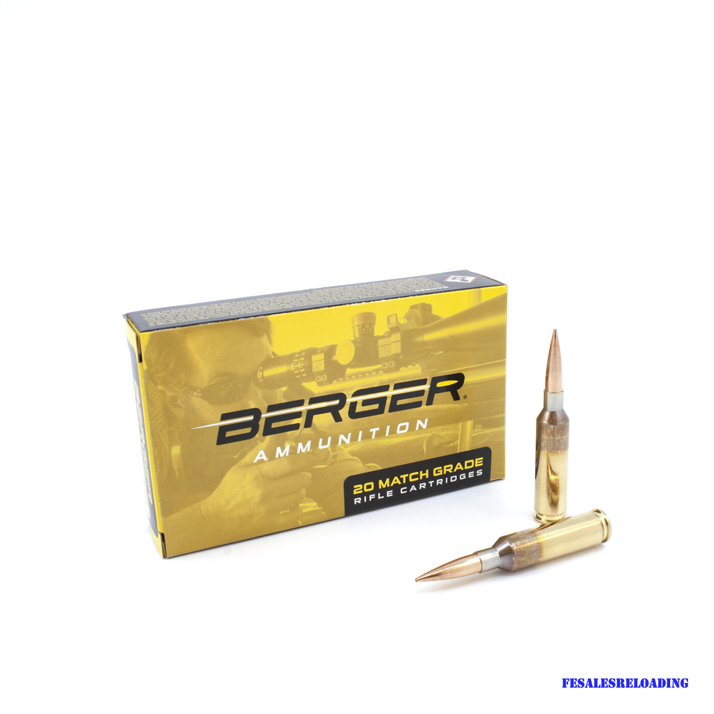 Berger 20020 Match Ammo 6mm Creedmoor 105 Grain Hybrid Target Box Of 20