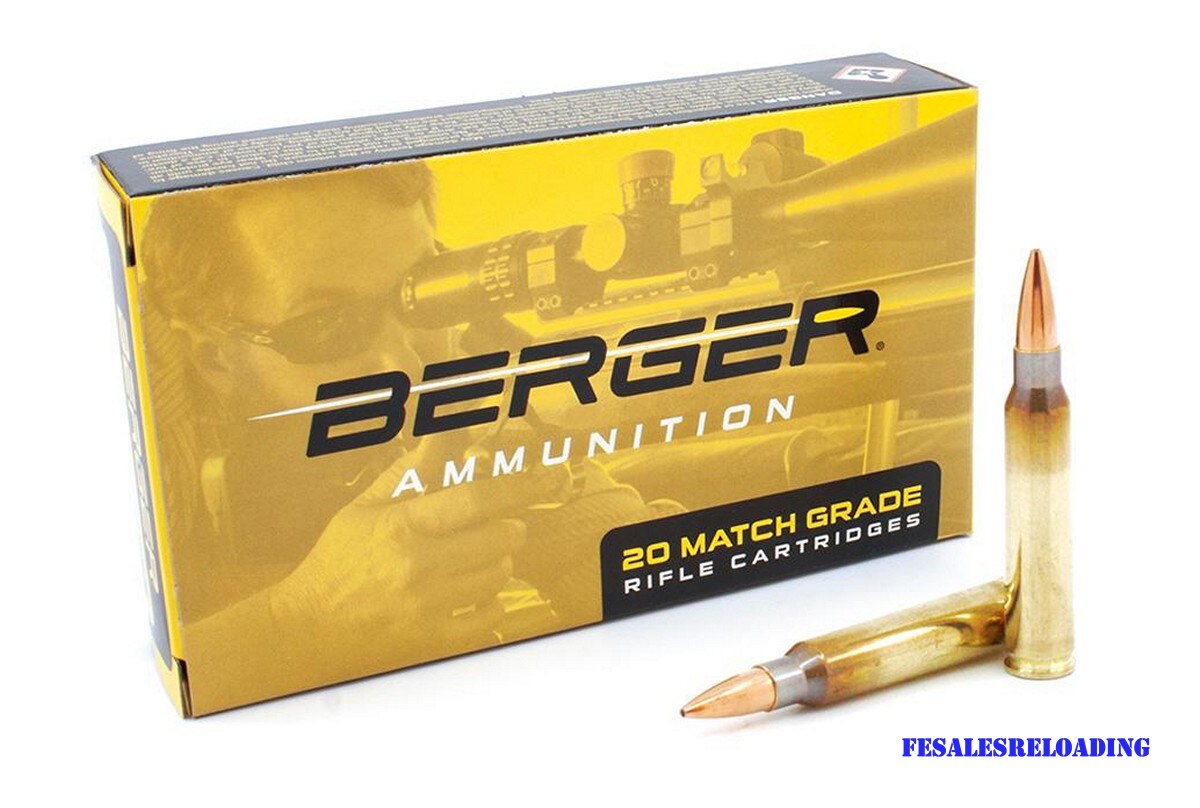 Berger 23020 Match Grade Ammo 223 Remington 73 Gr Target HPBT Box 20