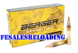 Berger 23030 Match Grade Ammo 223 Remington 77 Gr Otm Tactical HPBT Box 20