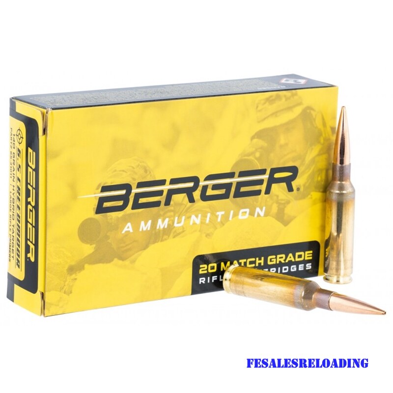 Berger 31011 Match Ammo 6.5 Creedmoor 140 Gr Hybrid Target Box Of 20