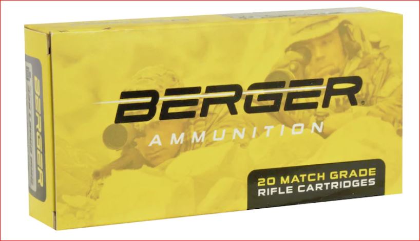 Berger 31021 Match Ammo 6.5 Creedmoor 130 Gr Hybrid Otm Box Of 20