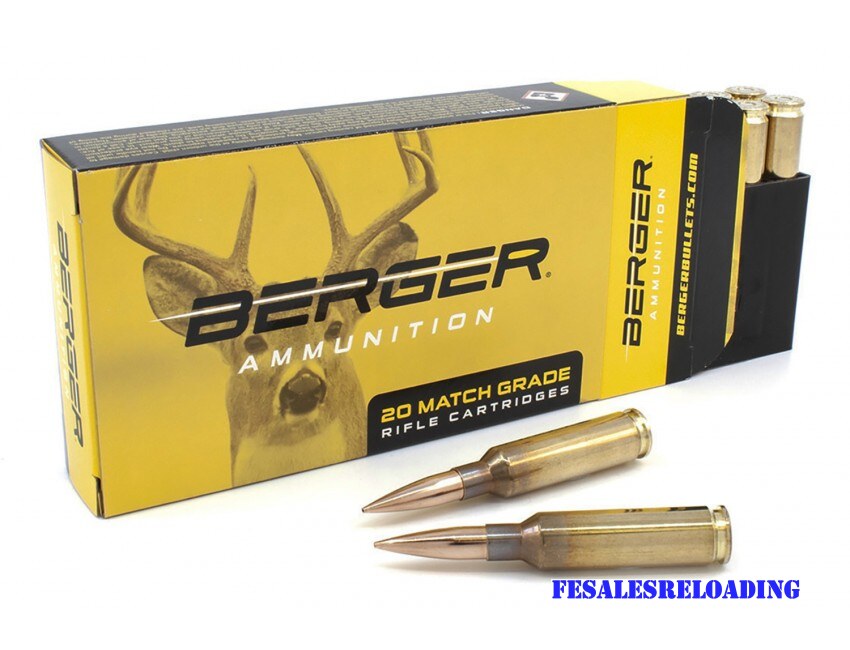 Berger 31031 Match Ammo 6.5 Creedmoor 135 Gr Classic Hunter HPBT Box Of 20