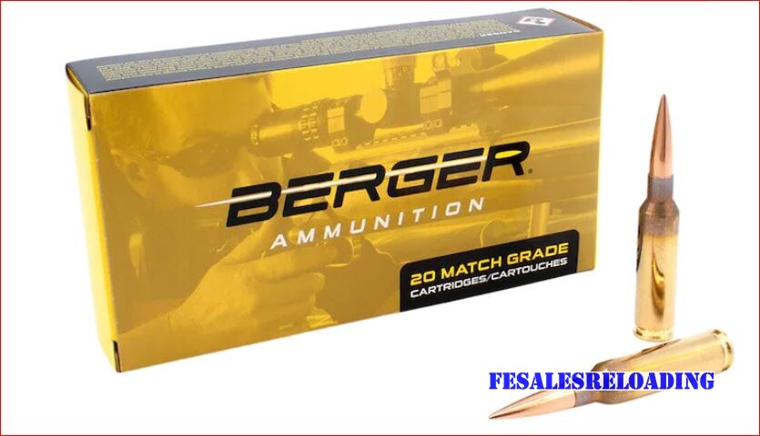 Berger 31091 Match Ammo 6.5 Creedmoor 153.5 Hybrid Target Box Of 20