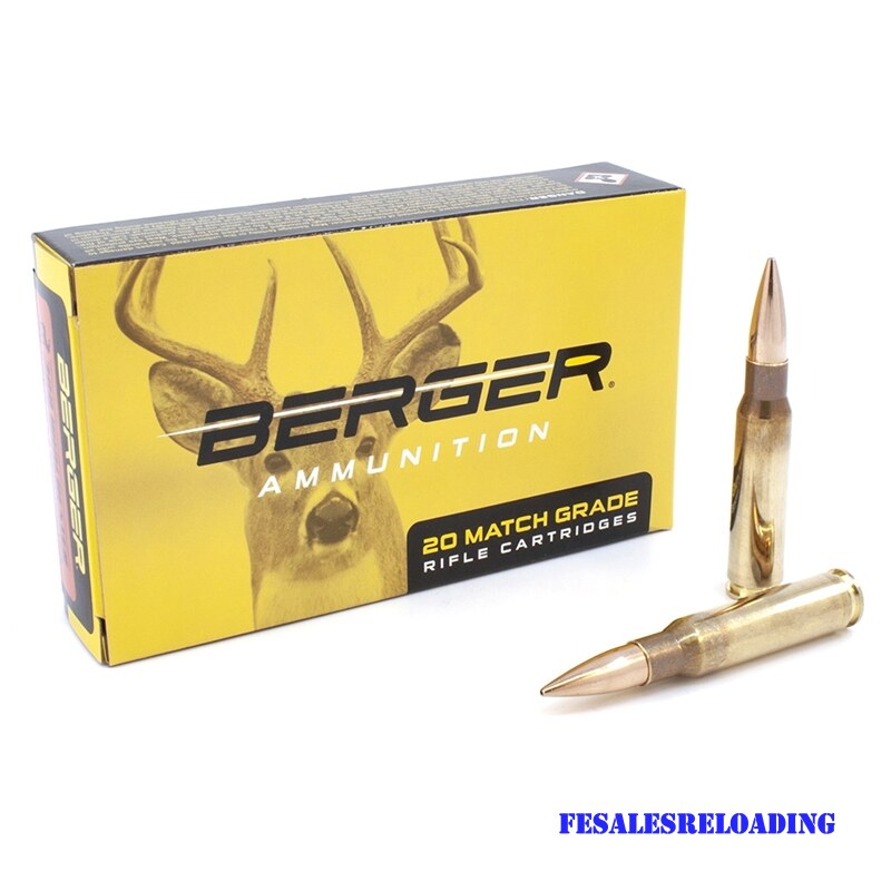 Berger 60070 Match Ammo 308 Winchester 185 Gr Classic Hunter Box Of 20