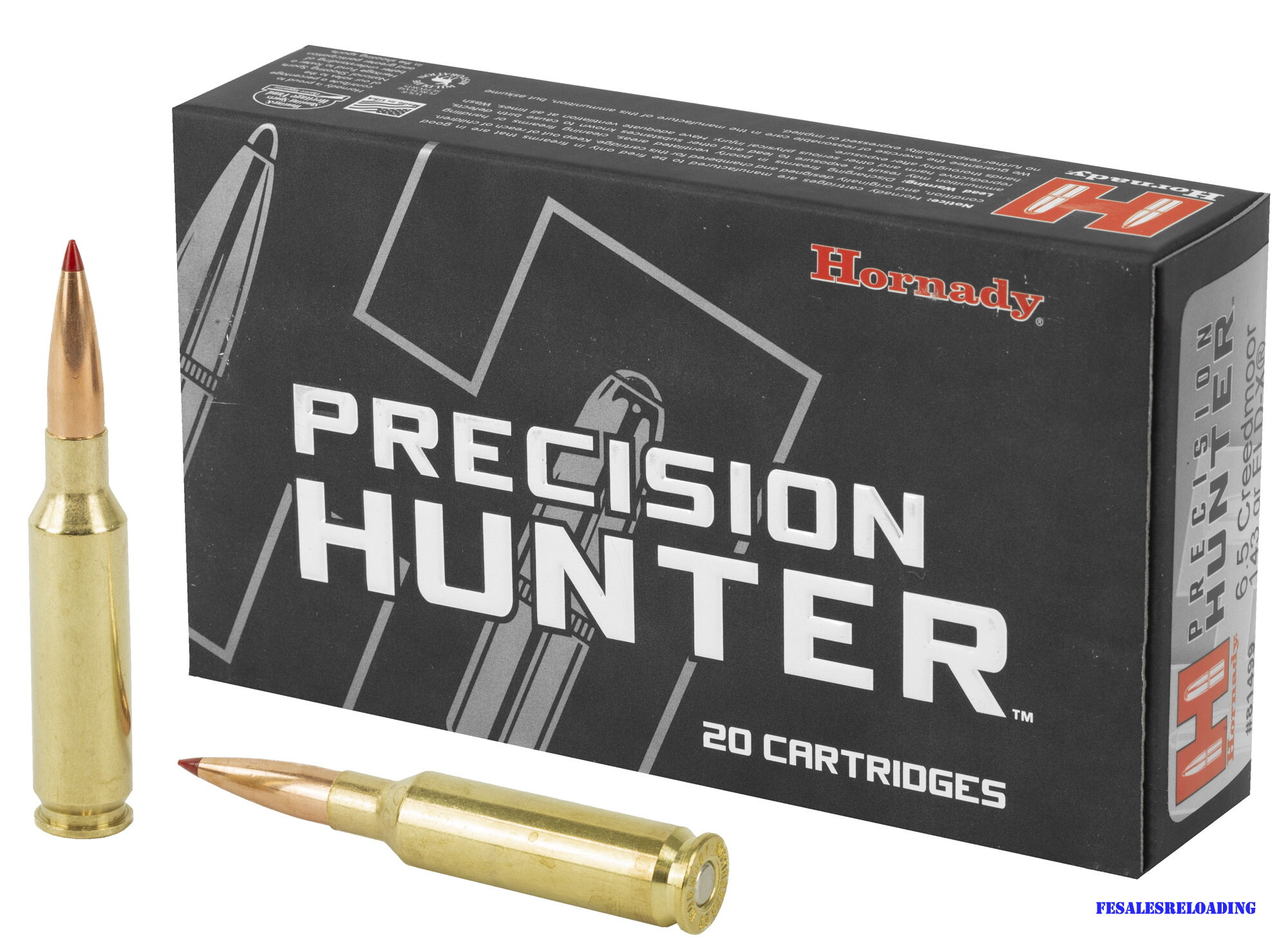 Hornady 81499 Precision Hunter Ammo 6.5 Creedmoor 143 Gr Eld-X Box Of 20