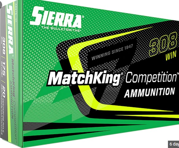 Sierra A2275-01 Matchking Competition Ammo 308 Win 175 Gr HPBT Box Of 20