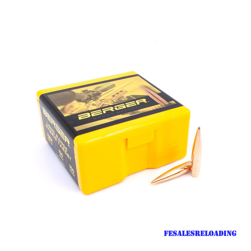 Berger 28485 Bullets 284 Cal 7mm .284 Dia 190 Gr Hybrid F-Open HPBT 100 Ct