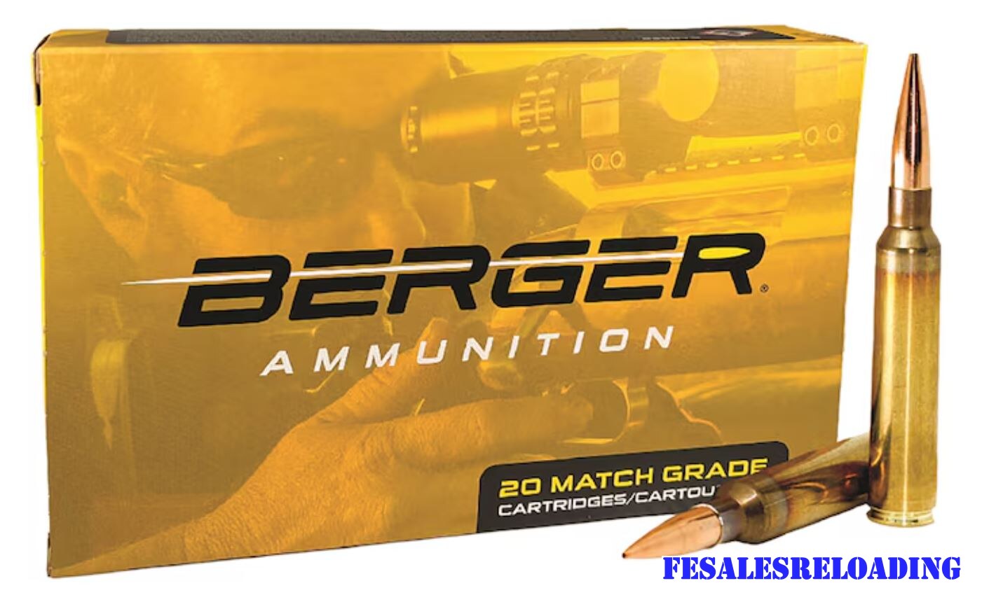 Berger 55030 Match Ammo 300 PRC 215 Gr Hybrid Target Box Of 20