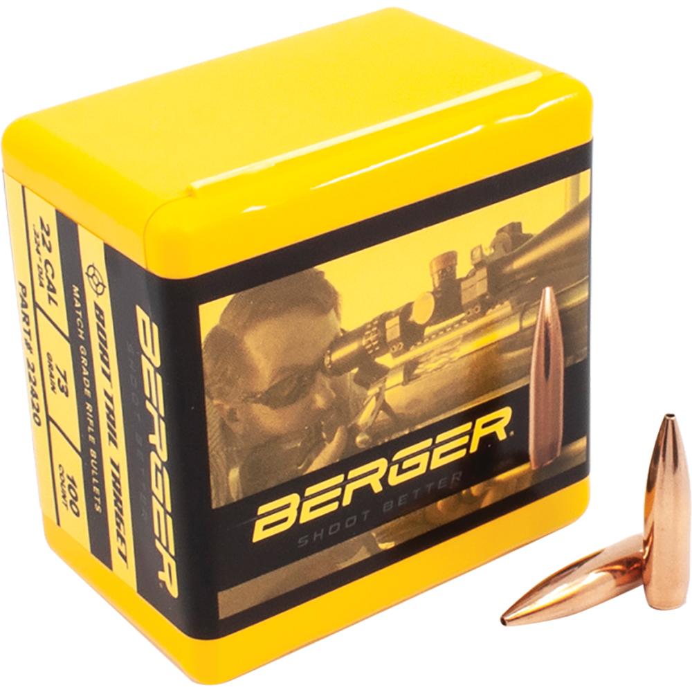 Berger 22420 Bullets 22 Cal .224 Dia 73 Gr Target HPBT 100 Ct