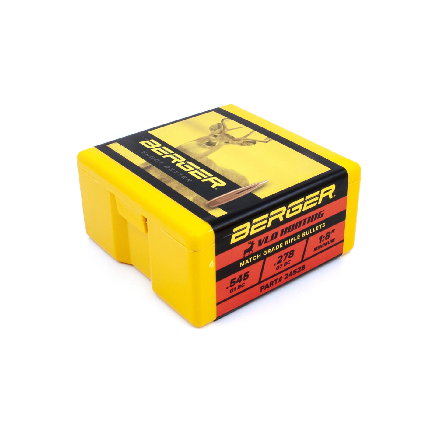 Berger 24528 Bullets 243 Caliber 6mm Dia 105 Gr Vld HPBT 100 Ct