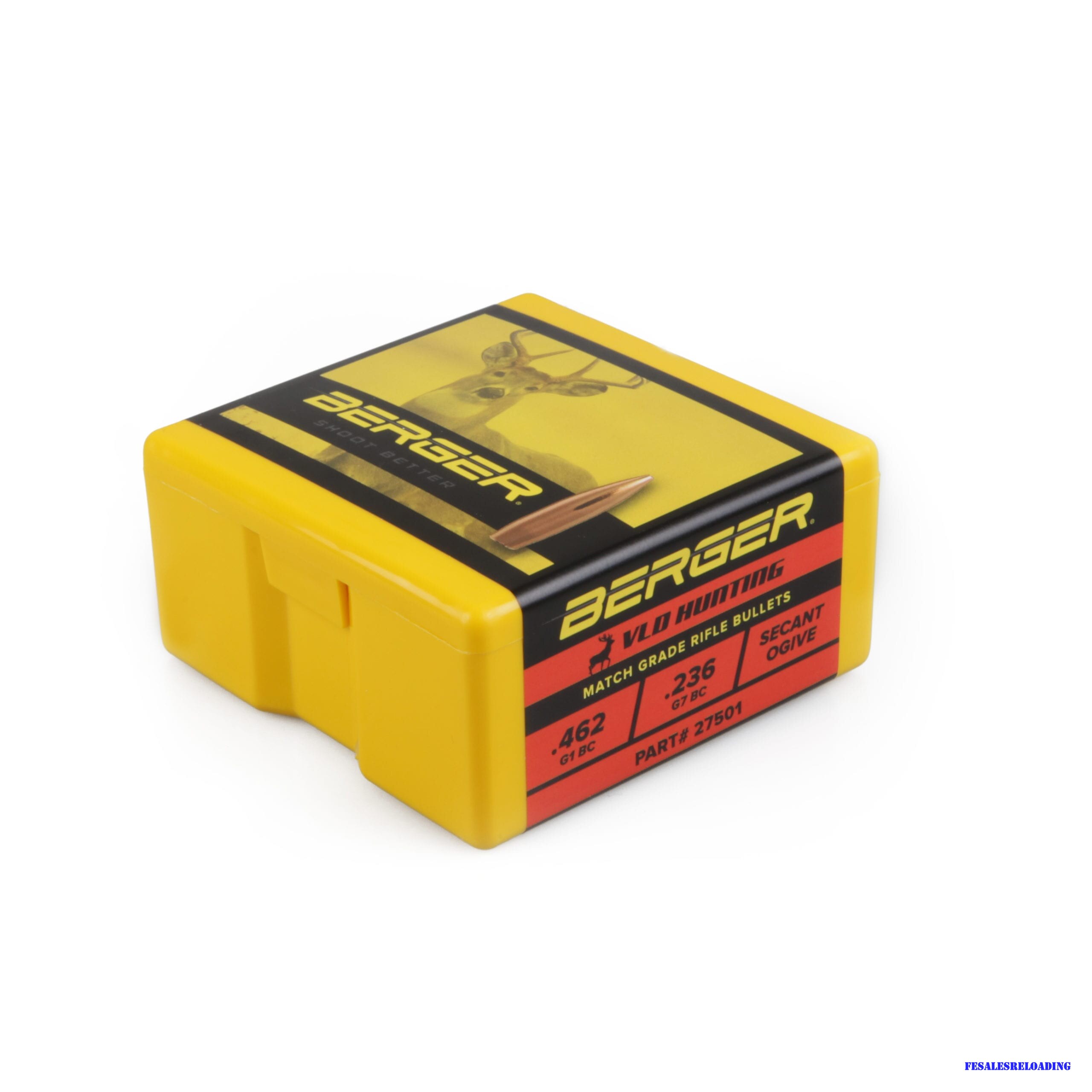 Berger 27501 Bullets 270 Cal .277 Dia 130 Gr Vld HPBT 100 Ct