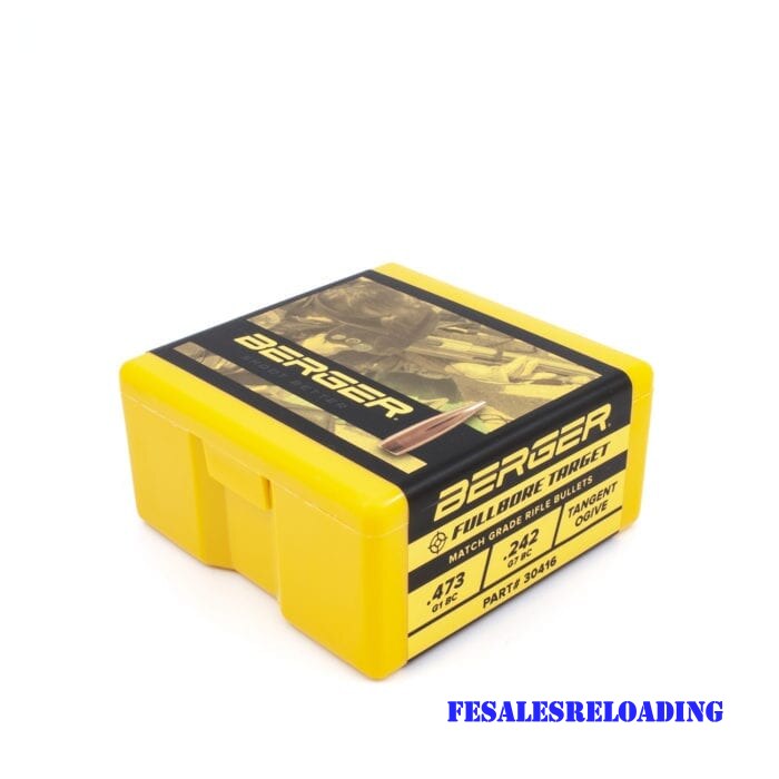 Berger 30416 Bullets 30 Cal .308 Dia 155.5 Gr Target Fullbore HPBT 100 Ct