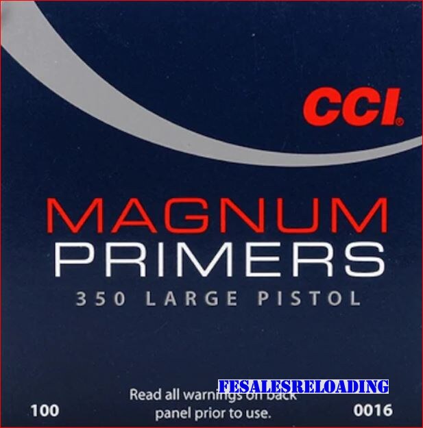 CCI 350 Large Pistol Magnum Primers Box Of 100 (1 Tray Of 100) #350