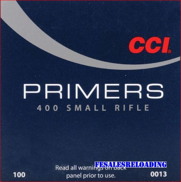 CCI 400 Small Rifle Primers 1 Tray Of 100