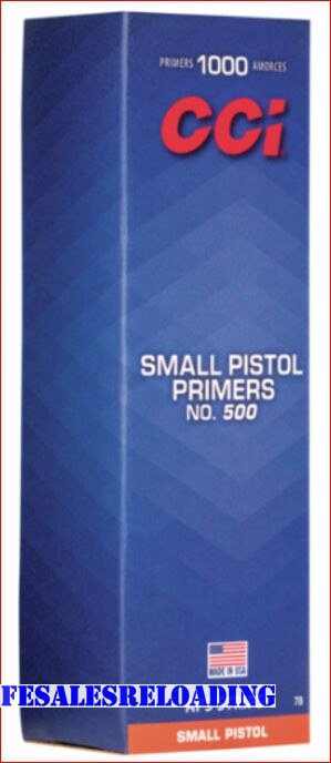CCI 500 Small Pistol Primers Aps Strips (1000) #500