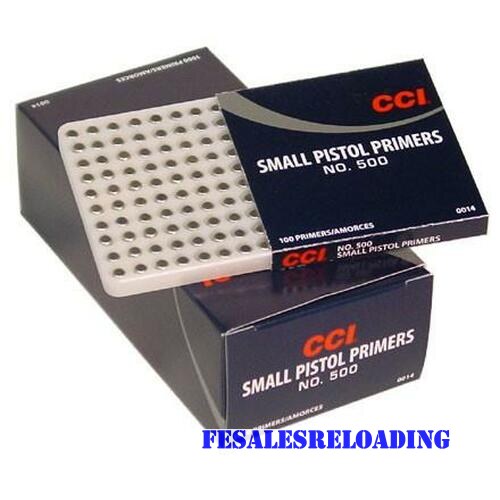 CCI 500 Small Pistol Primers (1 Tray Of 100) #500