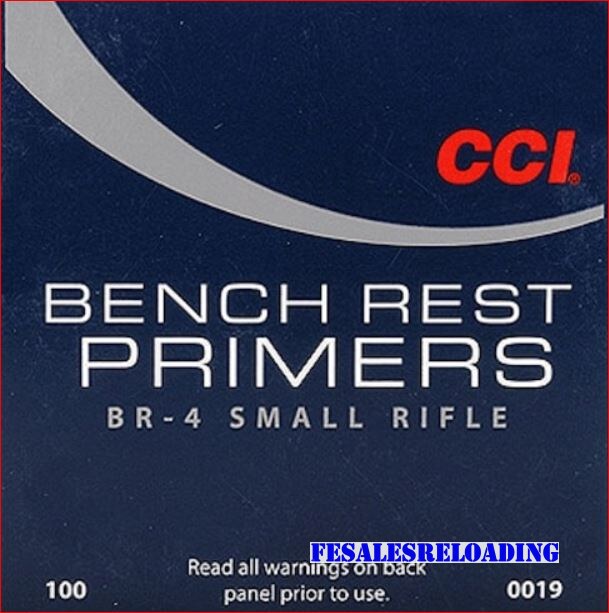 CCI BR4 Small Rifle Bench Rest Primers Tray Of 100 #BR4 0019