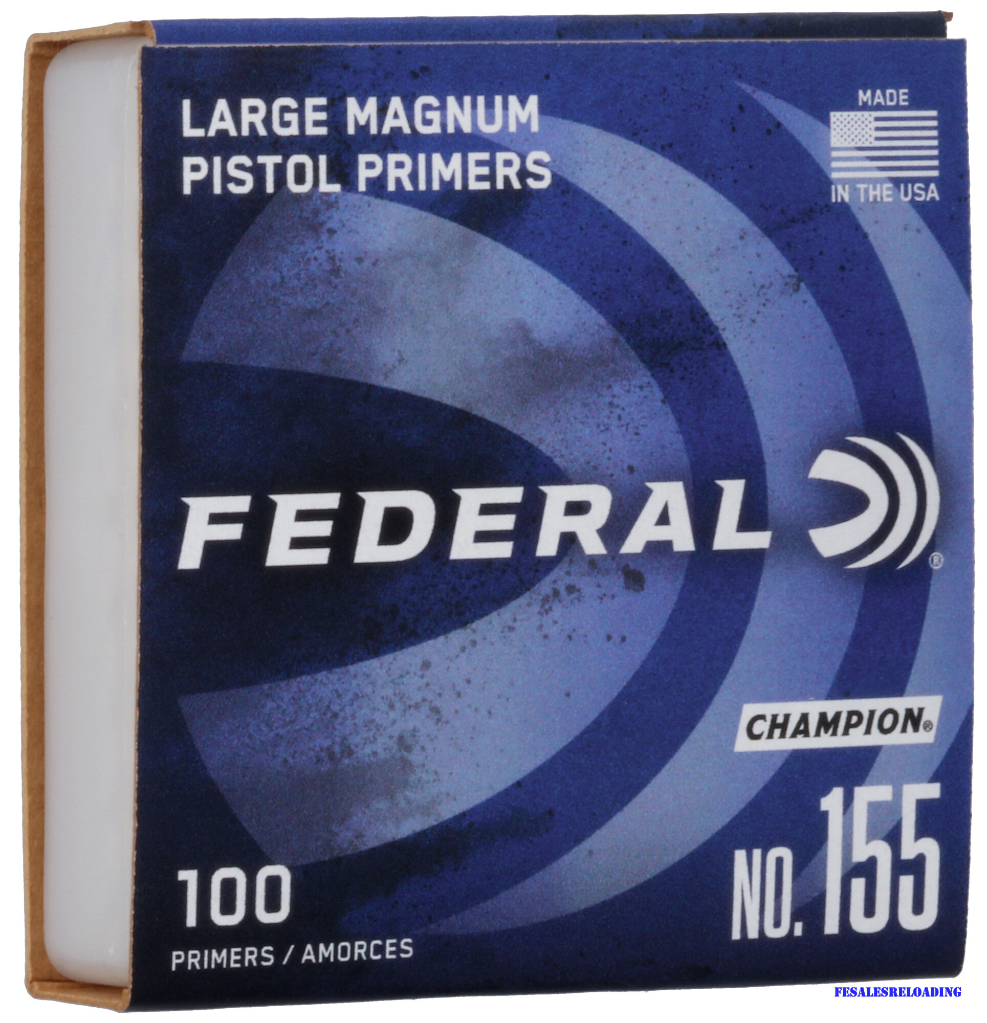 Federal 155 Large Pistol Magnum Primers 1 Tray Of 100 #155