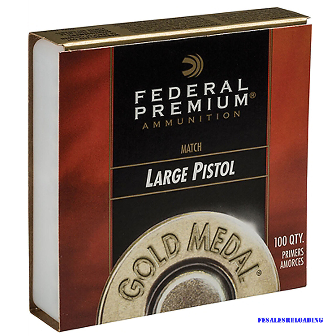 Federal Gm150M Premium Large Pistol Gold Medal Match Primers 1 Tray Of 100