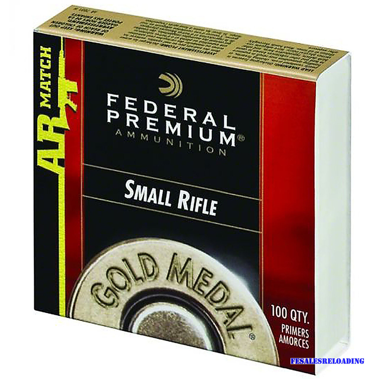 Federal Gm205Mar Premium Gold Medal Match Small Rifle Primers 1 Tray Of 100