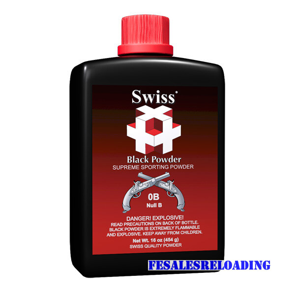 Swiss Black Powder Null-B 1/2Lb (8Oz) 25/Cs