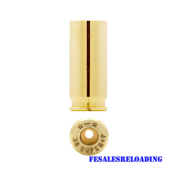 Starline Brass 38 Super +P Unprimed Bag Of 100