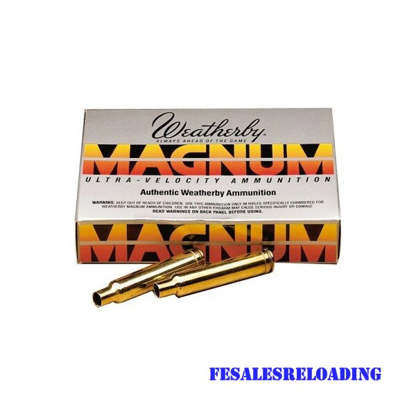 Weatherby Brass 6.5-300 Weatherby Mag Unprimed Box Of 20